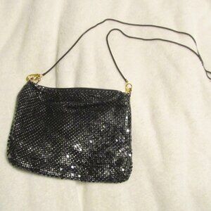 Vintage Black Metal Mesh Purse